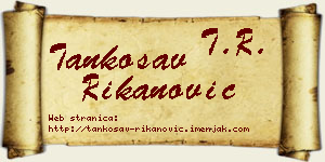 Tankosav Rikanović vizit kartica